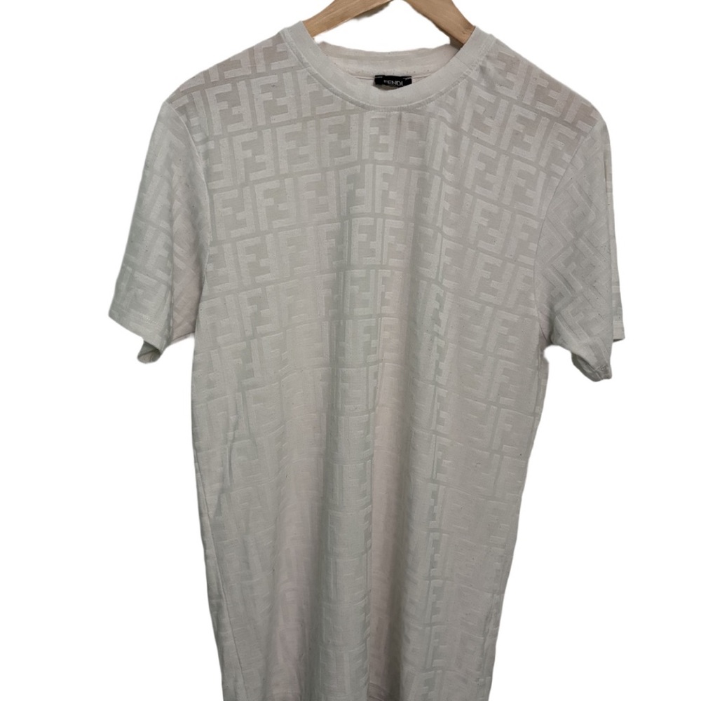 😻😻Fendi Roma FF Monogram Semi Transparent Shirt